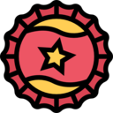 food and restaurant,Tools and utensils,tool,tools,circular,bar icons,outline,outlined,bottle cap,top view